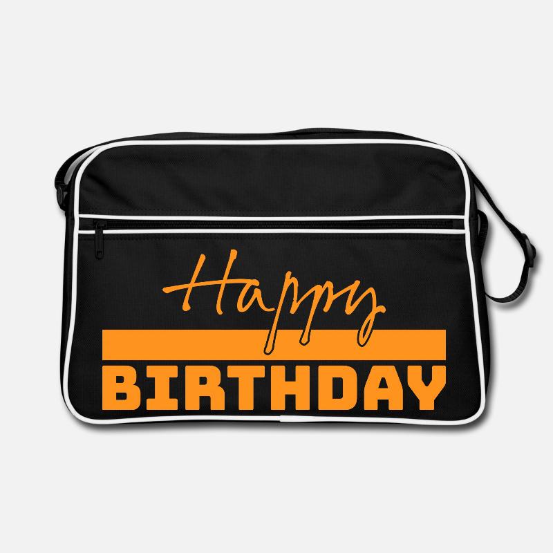 Tshirt joyeux anniversaire Sac Retro