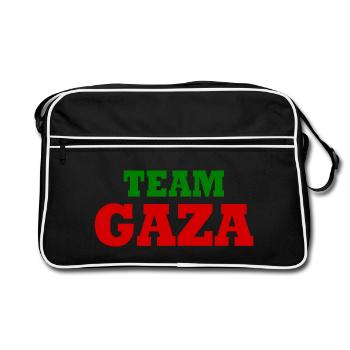 Team gaza - Sac Retro - noir/blanc - Devant