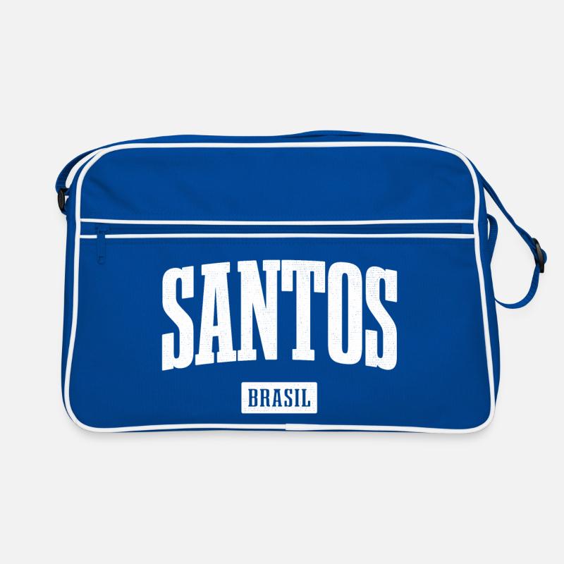 Santos Brasil Lettering Contrast Retro Bag