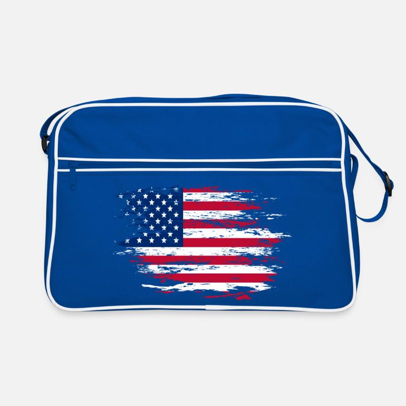 Drapeau des États-Unis utilisé Sac Retro