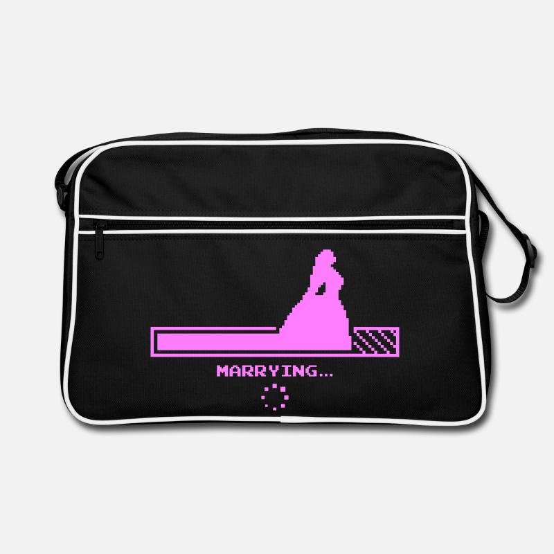 Conception du compte à rebours de mariage Sac Retro