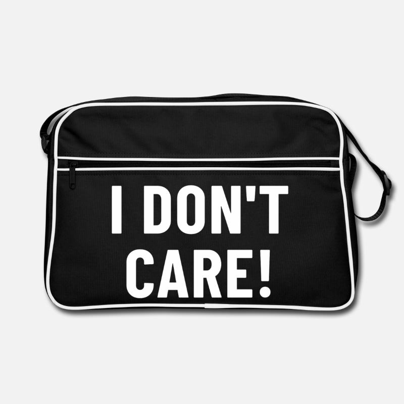 I Don't Care Retro Tasche