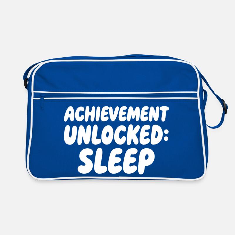 Schlaf Freigeschaltet Gaming Meme Retro Tasche