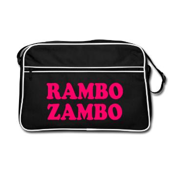 Rambo zambo - Sac Retro - noir/blanc - Devant