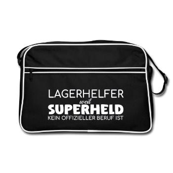 Super-héros Camp Helper - Sac Retro - noir/blanc - Devant