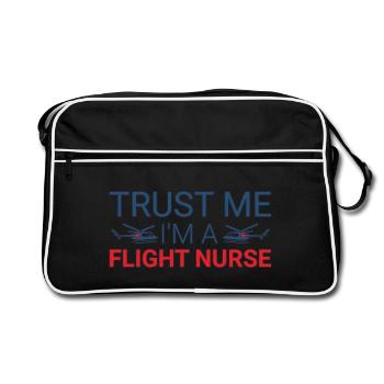 Infirmière de vol Trust Me Air Rescue - Sac Retro - noir/blanc - Devant