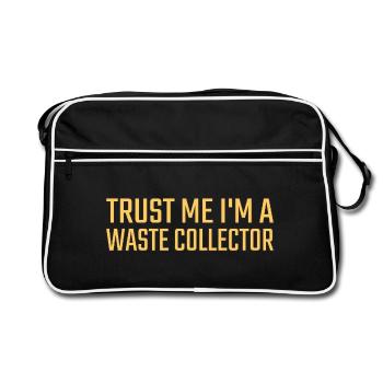 Collecteur de déchets Faites-moi confiance - Sac Retro - noir/blanc - Devant