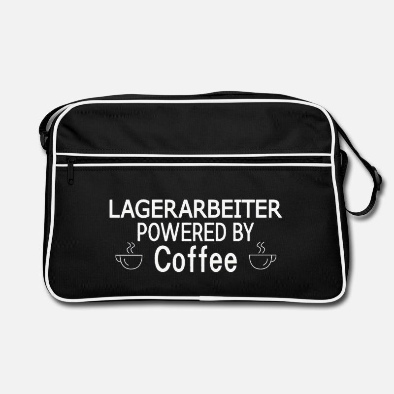 Lagerarbeiter Powered By Coffee Retro Tasche
