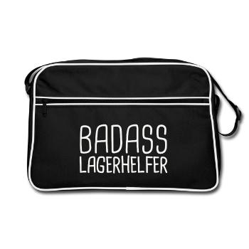 Camp Helper Badass - Sac Retro - noir/blanc - Devant