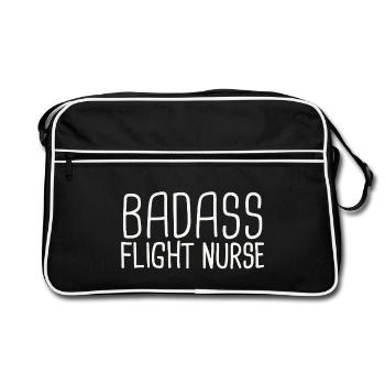 Infirmière de vol Badass Air Rescue - Sac Retro - noir/blanc - Devant