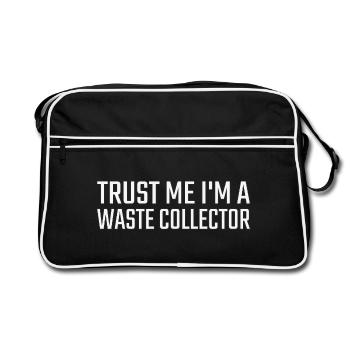 Collecteur de déchets Faites-moi confiance - Sac Retro - noir/blanc - Devant