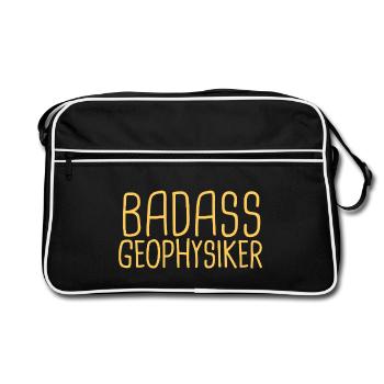 Geophysicist Badass Geophysics - Retro Bag - black/white - Front