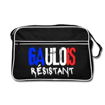 Gaulois Résistant - Sac Retro - noir/blanc - Devant