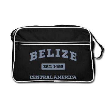 Belize Mittelamerika Est. 1492 - Retro Tasche - Schwarz/Weiß - Vorne
