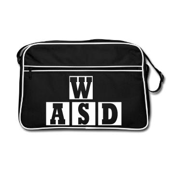 W A S D - Sac Retro - noir/blanc - Devant