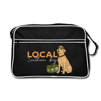 Local Southern Boy Waterfowl Hunting Life - Retro Bag - black/white - Front