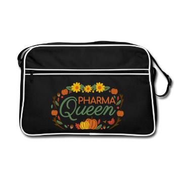 Pharmacie Pharma Queen couleurs d’automne - Sac Retro - noir/blanc - Devant