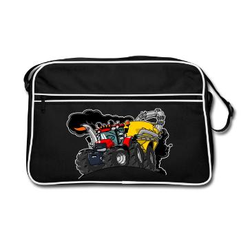 0961 Case cart - Retro Bag - black/white - Front