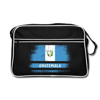 Guatemala flag - Retro Bag - black/white - Front