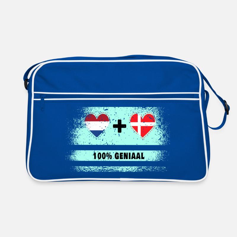 Danemark et Pays-Bas 100% Genius flag Sac Retro