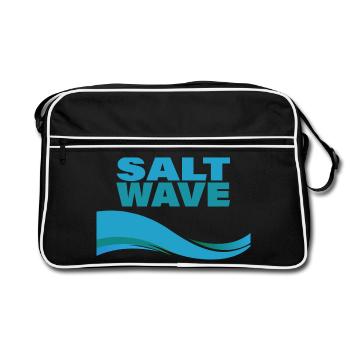 VAGUE DE SEL - Sac Retro - noir/blanc - Devant