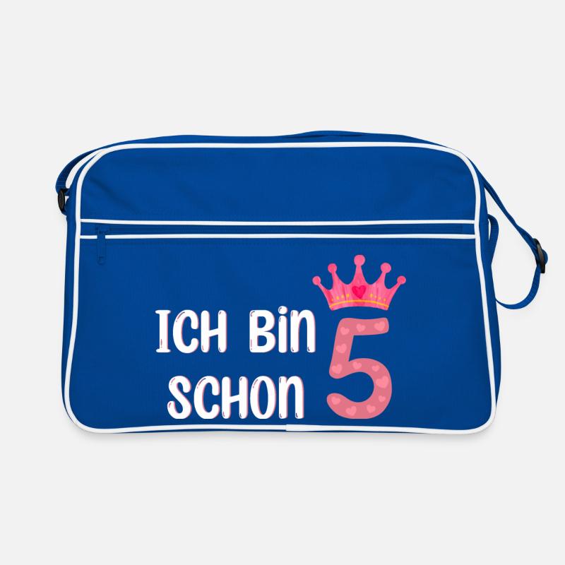 ich bin schon 5 Retro Tasche
