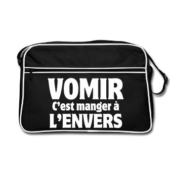 Partying, Bac Party, Fiesta - Retro Bag - black/white - Front