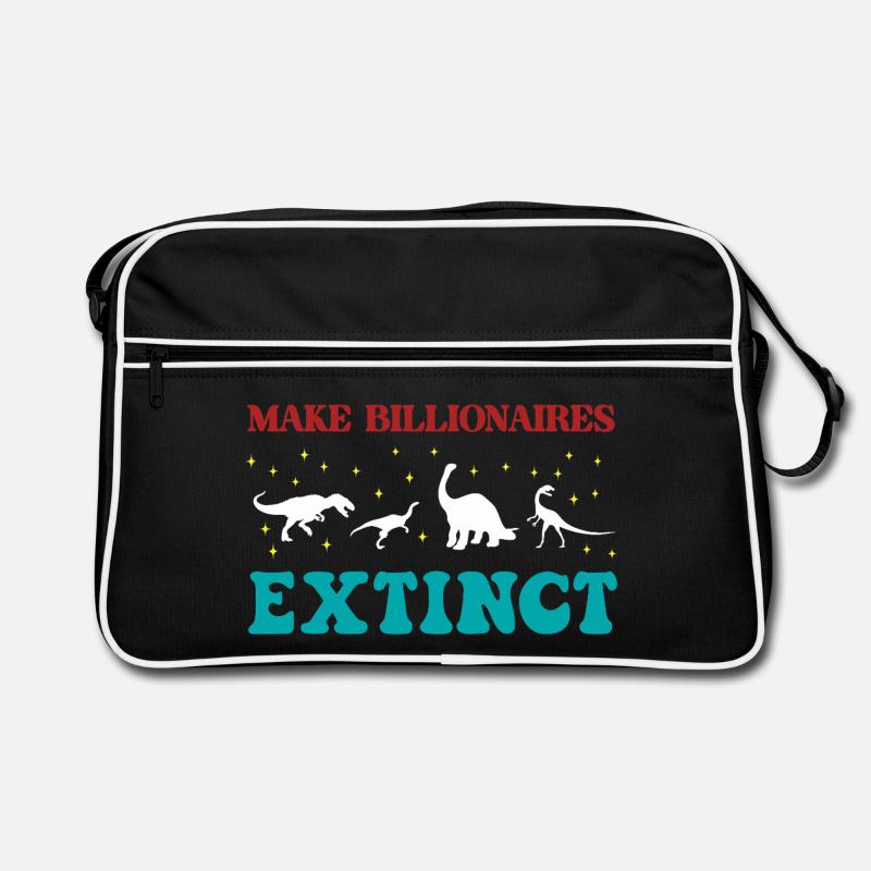 Make Billionaires Extinct Retro Bag