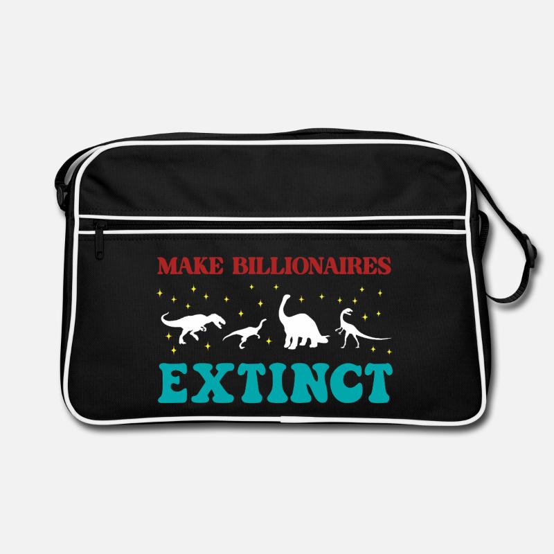 Make Billionaires Extinct Retro Bag