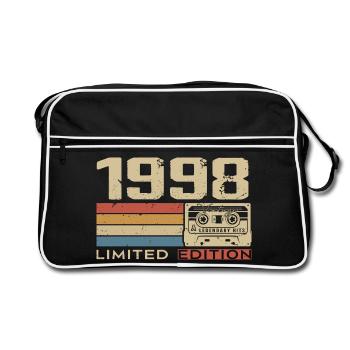 Légendes 1998 Millésime 1998 Jubilé 1998 vintage  - Sac Retro - noir/blanc - Devant