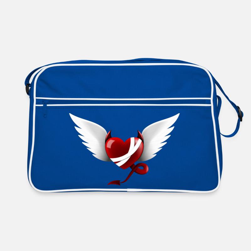 Heart Devil Angel Design Gift Retro Bag