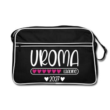 Arrière-grand-mère 2027 barre de chargement cardiaque - Sac Retro - noir/blanc - Devant