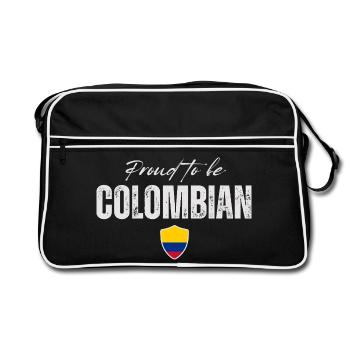Fier d’être Colombien, fabriqué en Colombie - Sac Retro - noir/blanc - Devant