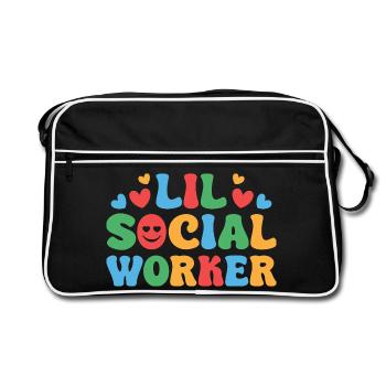 Assistant social Quota Lil Assistant social Travail social - Sac Retro - noir/blanc - Devant