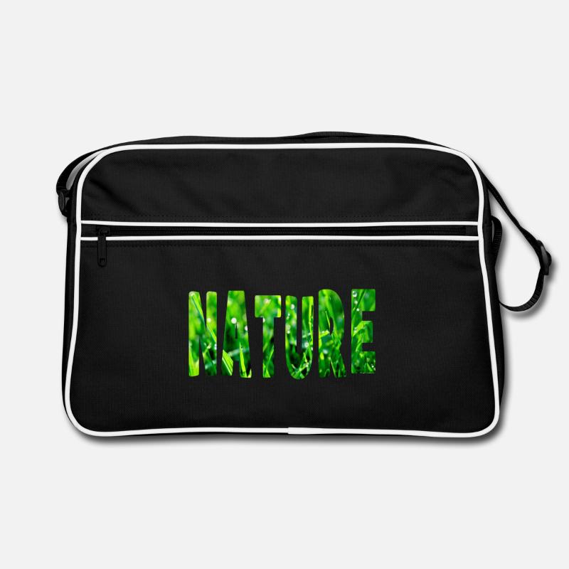 nature - Retro Tasche - Schwarz/Weiß