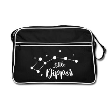 Étoiles de la Petite Ourse - Sac Retro - noir/blanc - Devant