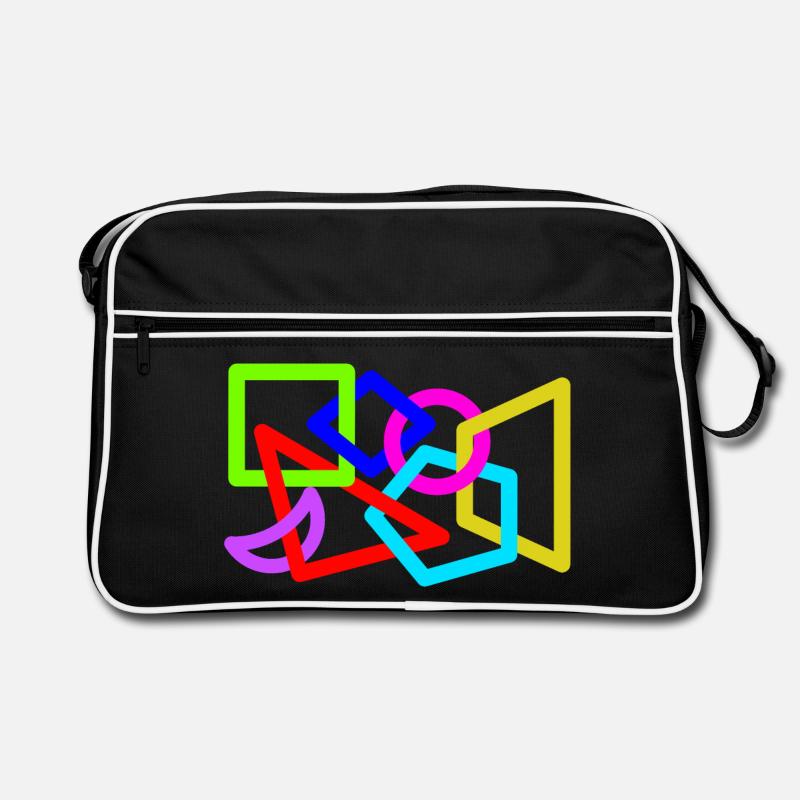 Formes néon entrelacées Sac Retro