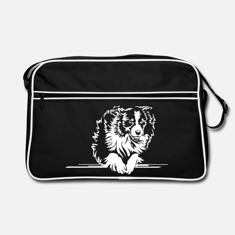 Australie Shepherd « Black Edition » Sac Retro