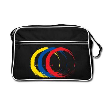 Ecuador - Retro Bag - black/white - Front