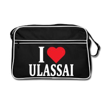 t-shirt Io amo Ulassai t-shirt Sardegna - Retro Bag - black/white - Front