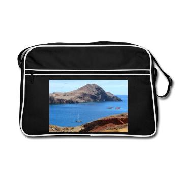 Madeira Portugal Poster - Retro Bag - black/white - Front