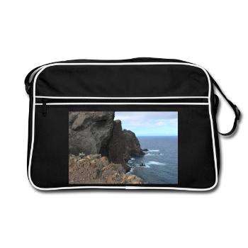 Madeira Portugal Poster - Retro Bag - black/white - Front