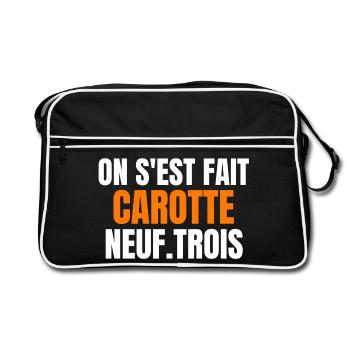 réforme des retraites, Macron, 49 3 - Sac Retro - noir/blanc - Devant