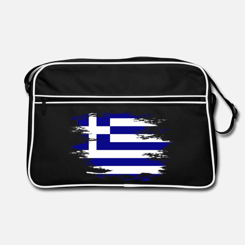 Drapeau de la Grèce utilisé design Sac Retro