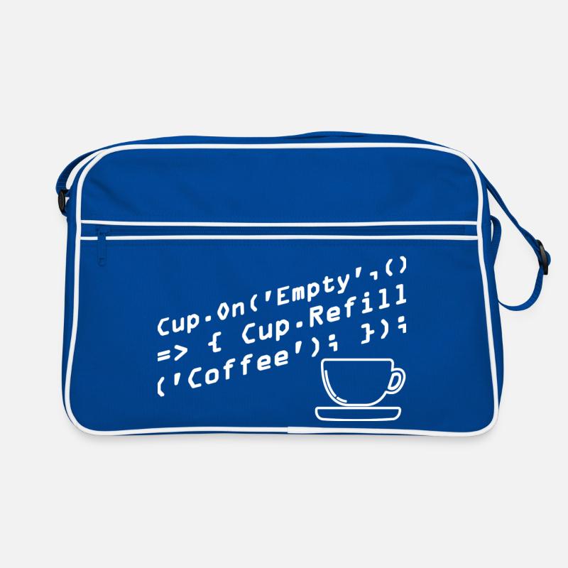 Aus Kaffee Code generieren Programmierer Retro Tasche