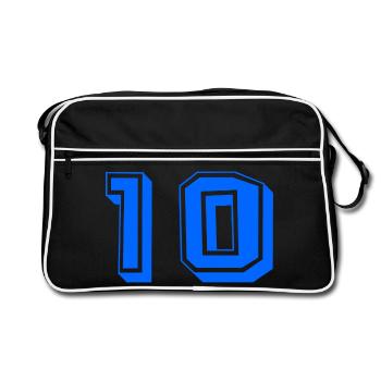 10. 10 YEARS. 10th ANNIVERSARY. 10 YEAR ANNIVERSARY. - Retro Bag - black/white - Front