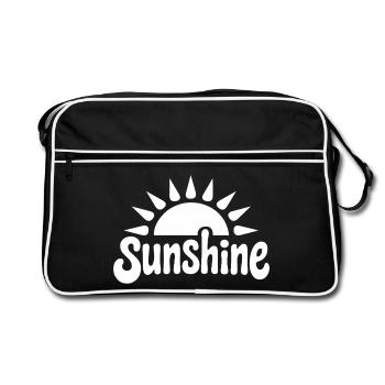 sunshine white - Retro Bag - black/white - Front