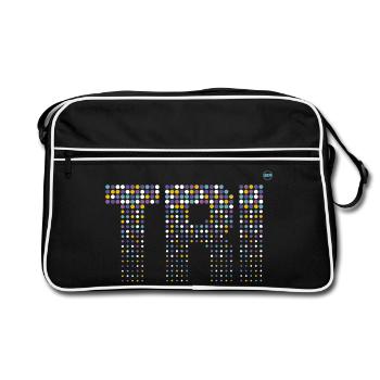 TRI - Triathlon stylish design - Retro Bag - black/white - Front