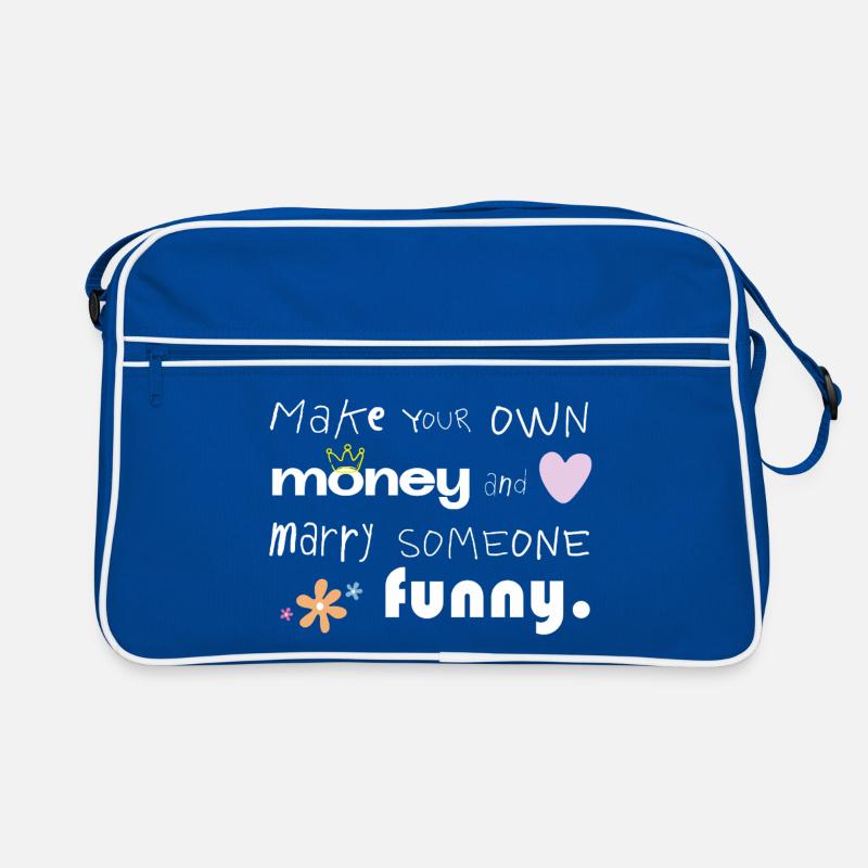 Make Your Own Money – Marry Someone Funny Retro Bag
