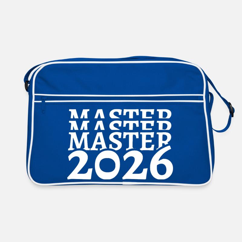Master 2026 Studium Studiumsabschluss Studiumende Retro Tasche